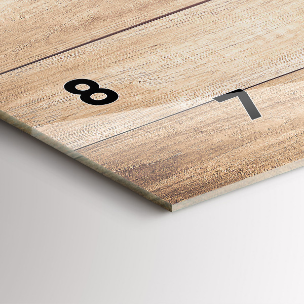 Horloge rectangulaire horizontale Texture bois