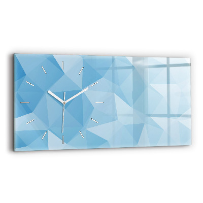 Horloge rectangulaire horizontale Triangles abstraits