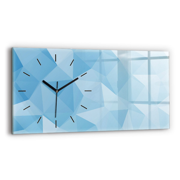 Horloge rectangulaire horizontale Triangles abstraits