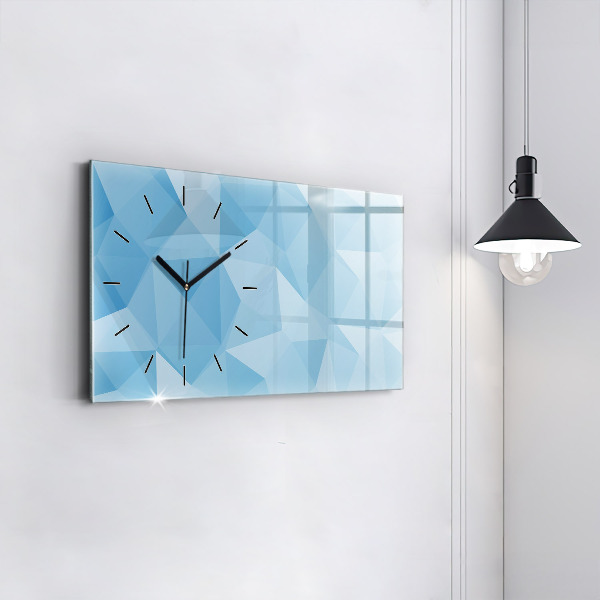 Horloge rectangulaire horizontale Triangles abstraits