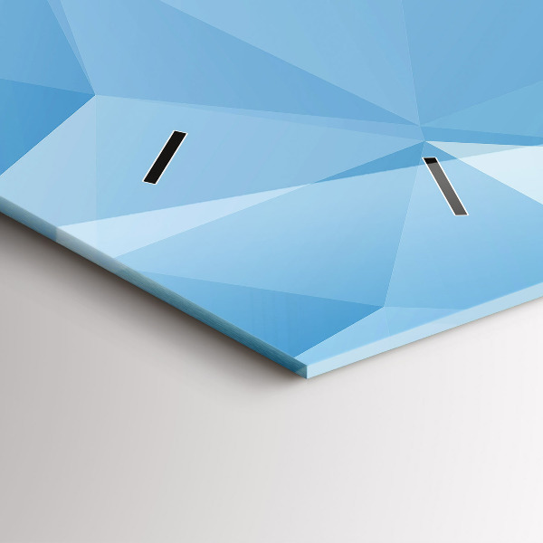 Horloge rectangulaire horizontale Triangles abstraits