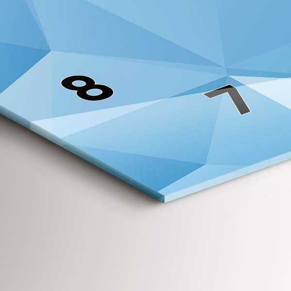 Horloge rectangulaire horizontale Triangles abstraits