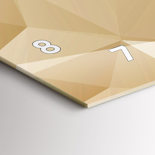 Horloge rectangulaire horizontale Triangles abstraits