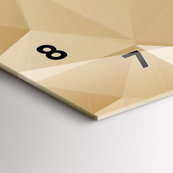 Horloge rectangulaire horizontale Triangles abstraits