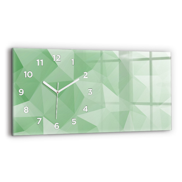 Horloge rectangulaire horizontale Triangles abstraits