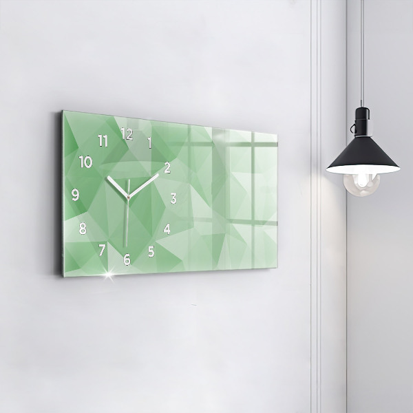Horloge rectangulaire horizontale Triangles abstraits