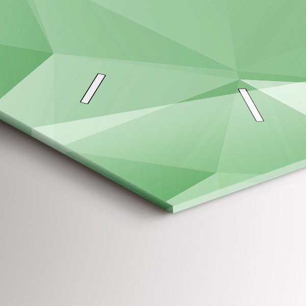 Horloge rectangulaire horizontale Triangles abstraits