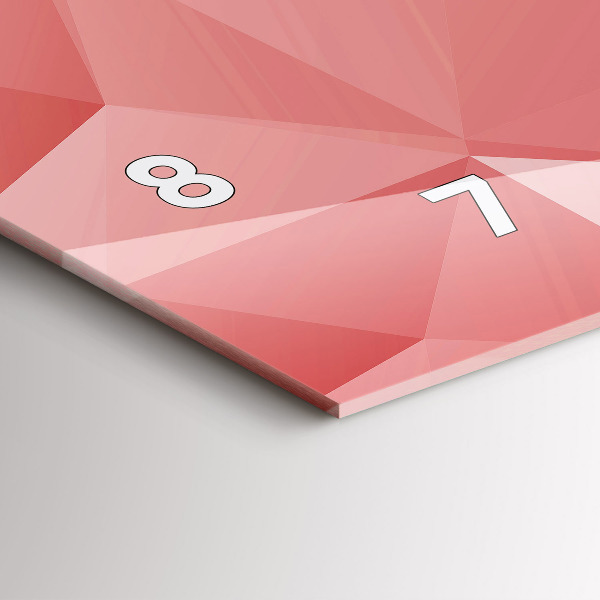 Horloge rectangulaire horizontale Triangles abstraits