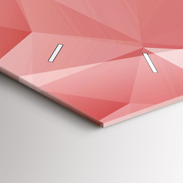 Horloge rectangulaire horizontale Triangles abstraits