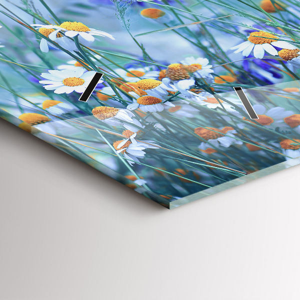 Horloge rectangulaire horizontale Papillon dans la prairie