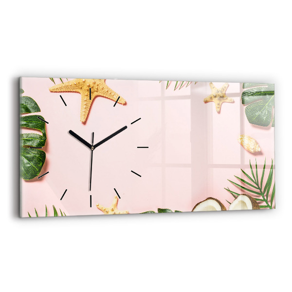 Horloge rectangulaire horizontale Ambiance estivale