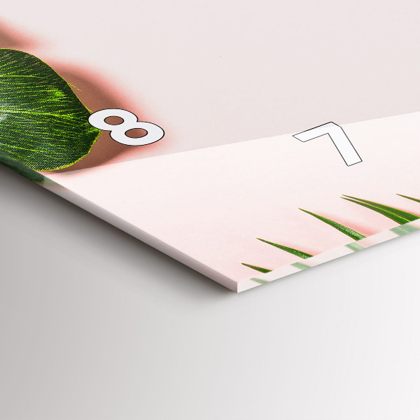 Horloge rectangulaire horizontale Ambiance estivale