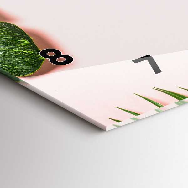 Horloge rectangulaire horizontale Ambiance estivale