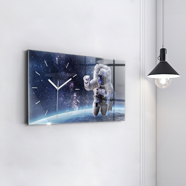 Horloge rectangulaire horizontale Astronaute