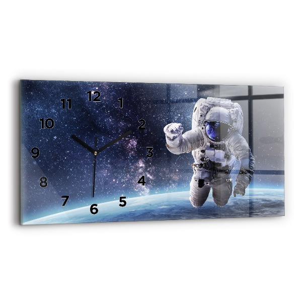 Horloge rectangulaire horizontale Astronaute
