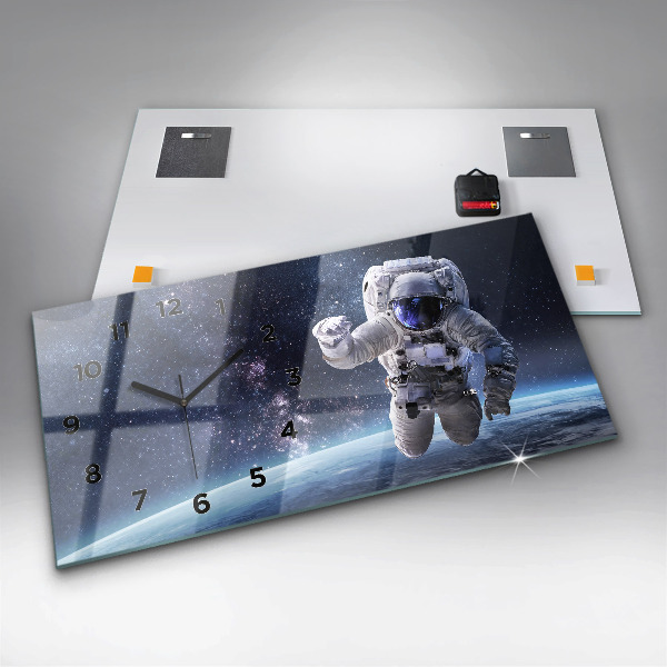 Horloge rectangulaire horizontale Astronaute