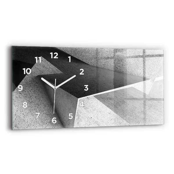 Horloge rectangulaire horizontale 'Triangles d''abstraction'
