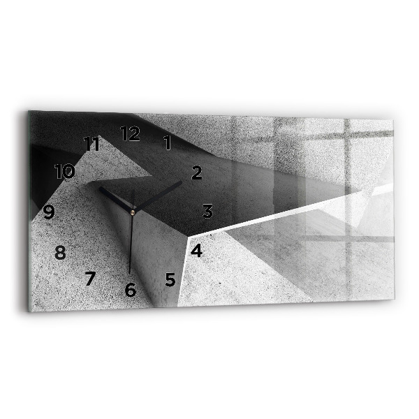 Horloge rectangulaire horizontale 'Triangles d''abstraction'