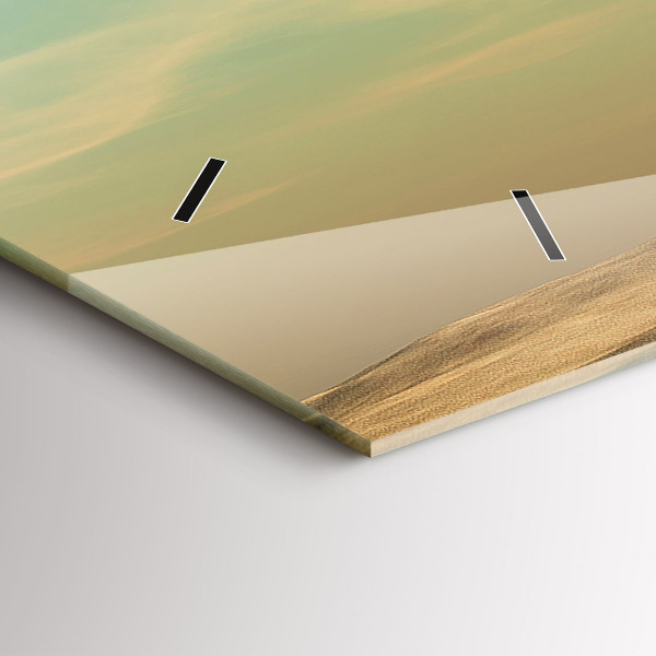 Horloge rectangulaire horizontale Éléphant sur un arbre