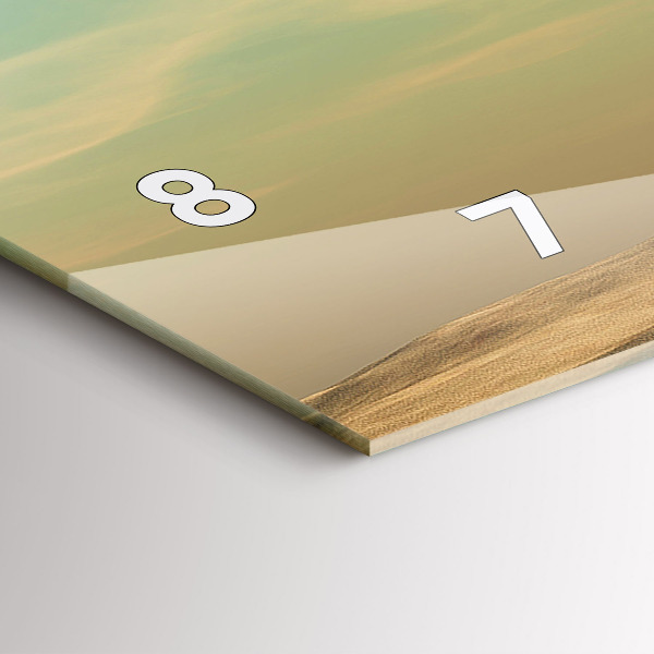 Horloge rectangulaire horizontale Éléphant sur un arbre