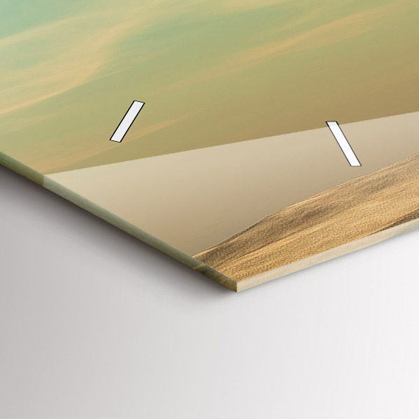 Horloge rectangulaire horizontale Éléphant sur un arbre