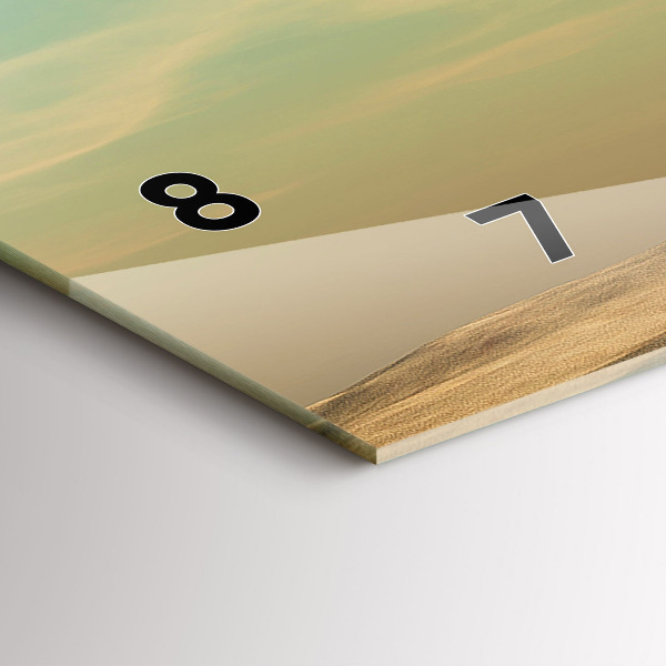 Horloge rectangulaire horizontale Éléphant sur un arbre