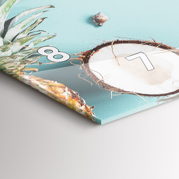 Horloge rectangulaire horizontale 'Composition d''été'