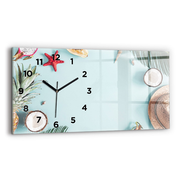 Horloge rectangulaire horizontale 'Composition d''été'