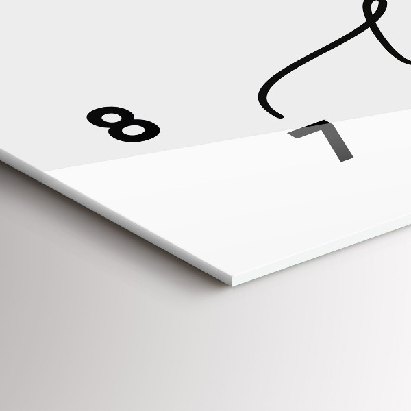 Horloge rectangulaire horizontale 'L''inscription sois toi-même'