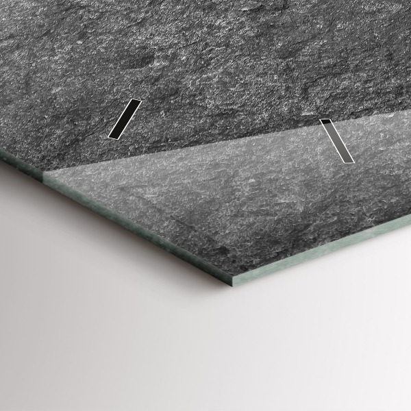 Horloge rectangulaire horizontale Roche volcanique