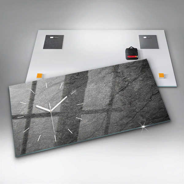 Horloge rectangulaire horizontale Roche volcanique