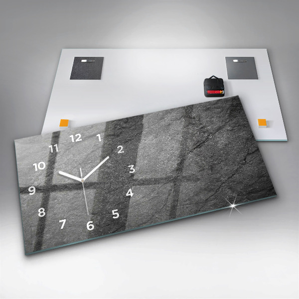 Horloge rectangulaire horizontale Roche volcanique