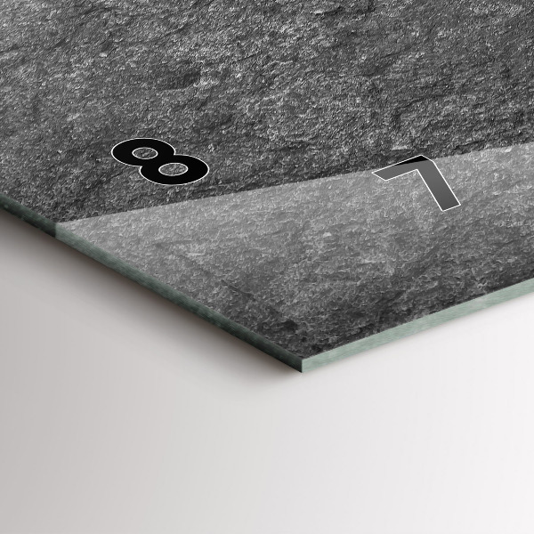 Horloge rectangulaire horizontale Roche volcanique