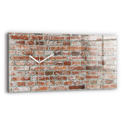 Horloge rectangulaire horizontale Mur de briques