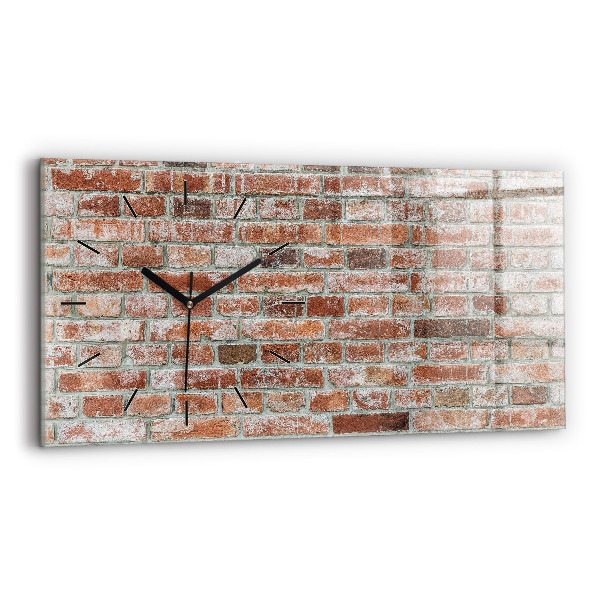 Horloge rectangulaire horizontale Mur de briques