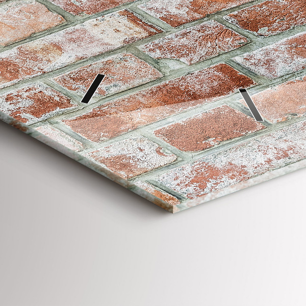 Horloge rectangulaire horizontale Mur de briques