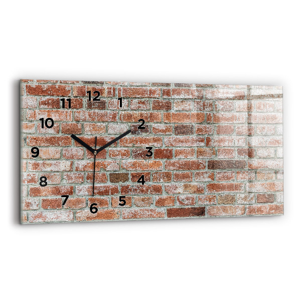 Horloge rectangulaire horizontale Mur de briques