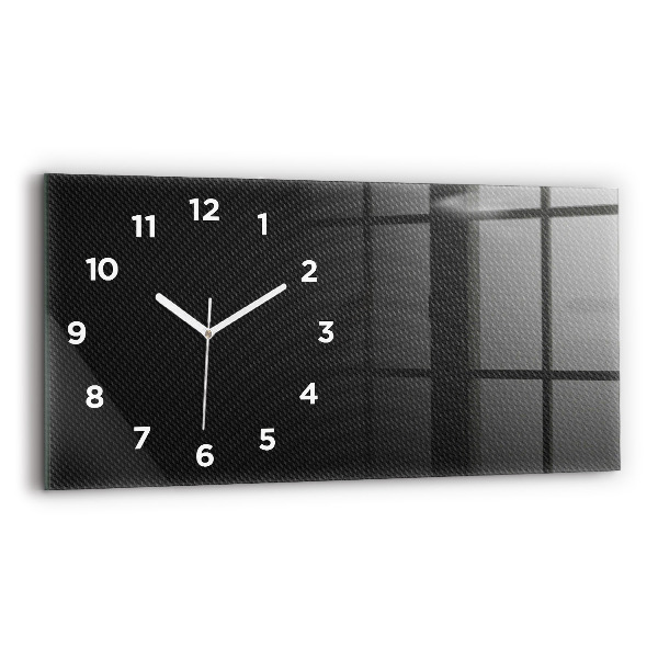 Horloge rectangulaire horizontale Abstraction sombre