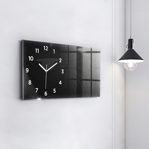 Horloge rectangulaire horizontale Abstraction sombre