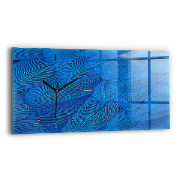 Horloge rectangulaire horizontale 'Plume d''oiseau'