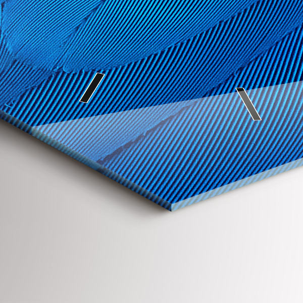 Horloge rectangulaire horizontale 'Plume d''oiseau'