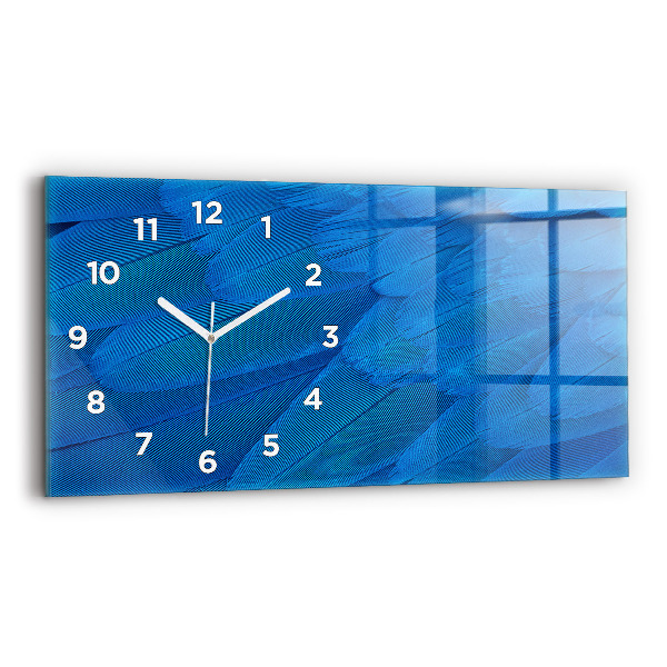 Horloge rectangulaire horizontale 'Plume d''oiseau'