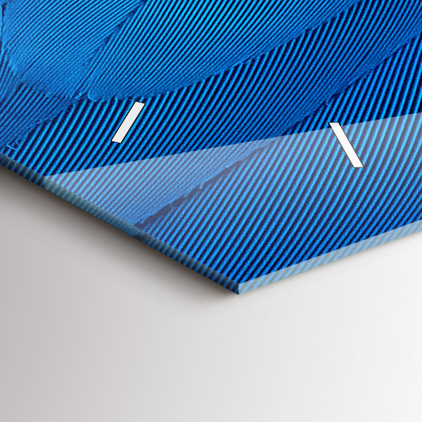 Horloge rectangulaire horizontale 'Plume d''oiseau'