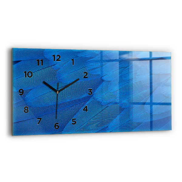 Horloge rectangulaire horizontale 'Plume d''oiseau'