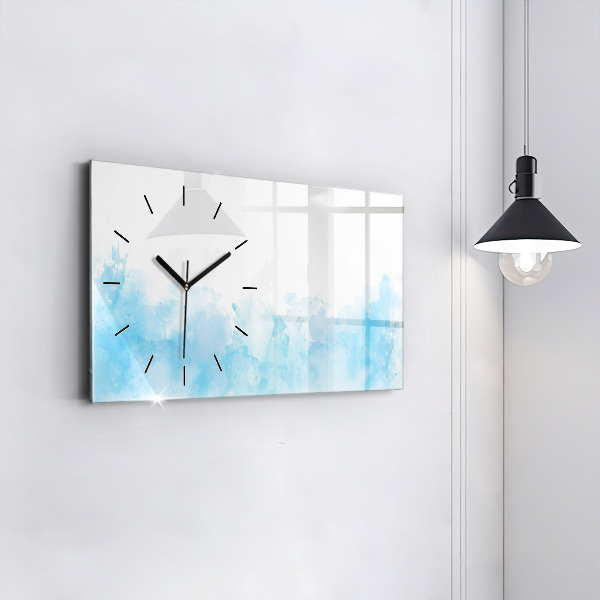 Horloge rectangulaire horizontale Taches peintes