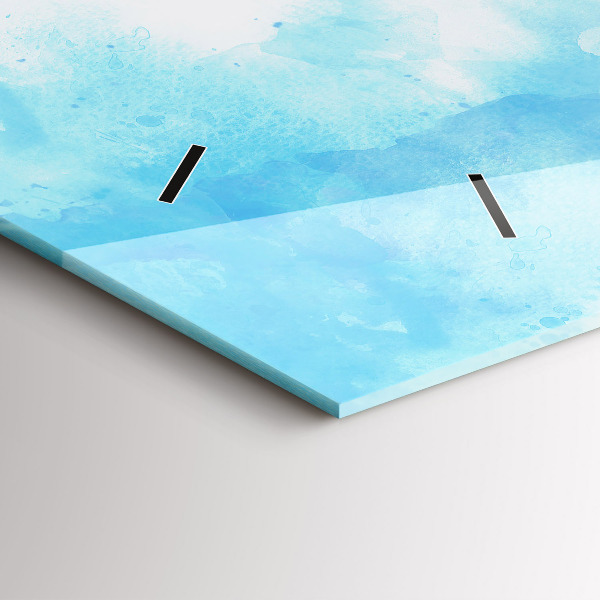 Horloge rectangulaire horizontale Taches peintes