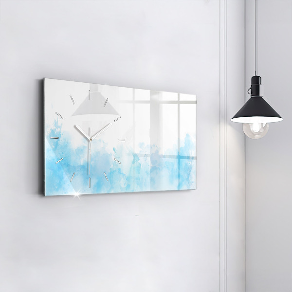 Horloge rectangulaire horizontale Taches peintes