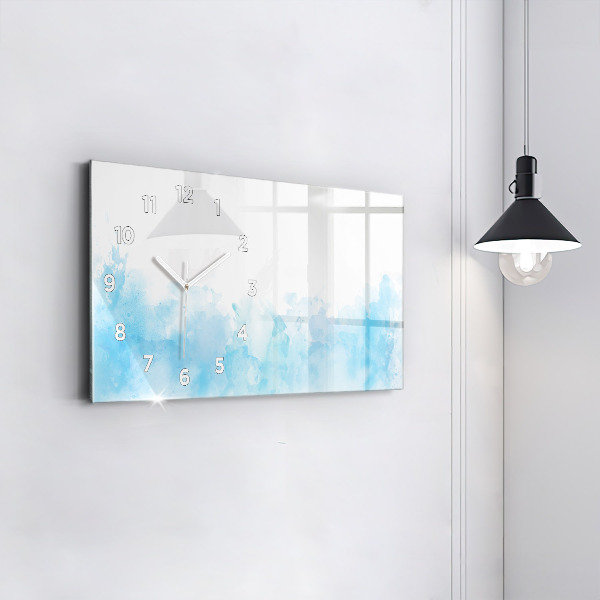 Horloge rectangulaire horizontale Taches peintes