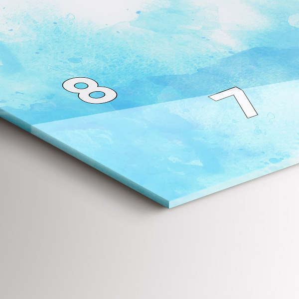 Horloge rectangulaire horizontale Taches peintes