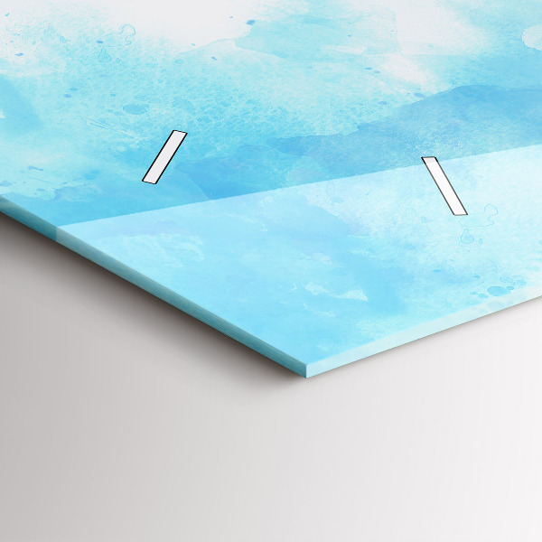 Horloge rectangulaire horizontale Taches peintes